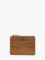 Kaarthouder Leder Mila louise Bruin vintage 3570X